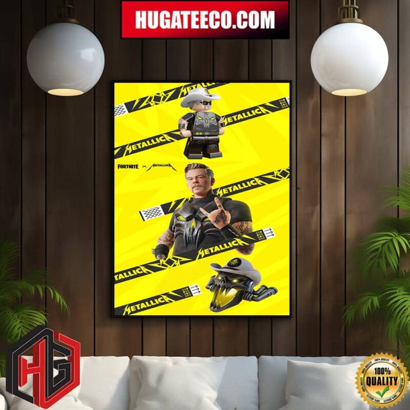 Metallica X Lego X Fortnite Style Puppet Master James Home Decor Poster Canvas