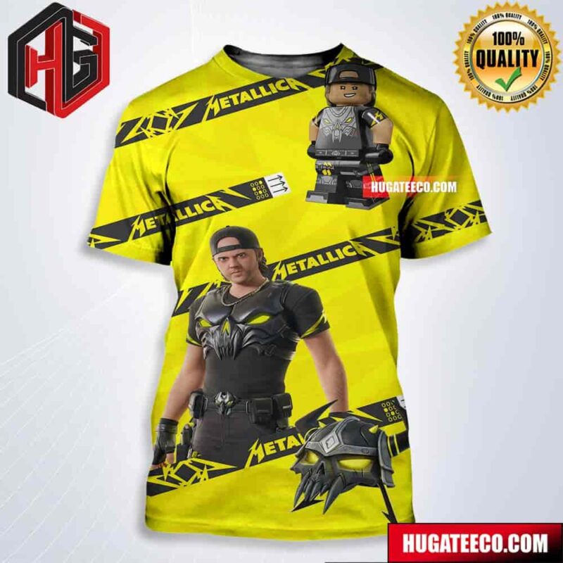 Mettalica X Lego X Fortnite Style Puppet Master Lars All Over Print Shirt