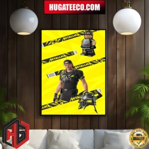 Metallica X Lego X Fortnite Style Puppet Master Lars Home Decor Poster Canvas