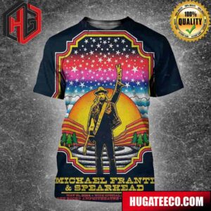 Michael Franti And Spearhead On May 21 2024 With Special Guest Ripe Band In Red Rooks Amphitheatre Morrison Co All Over Print Shirt
