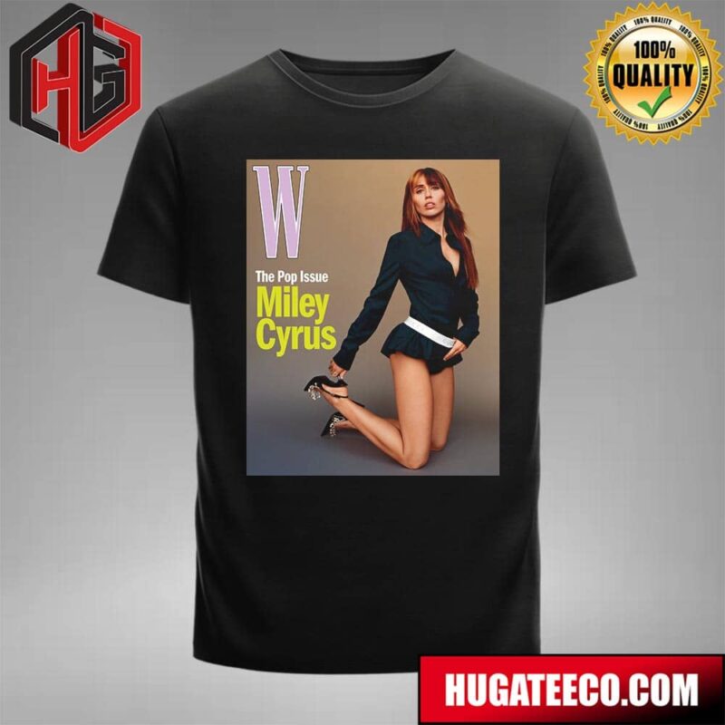 Miley Cyrus W The Pop Issue T-Shirt