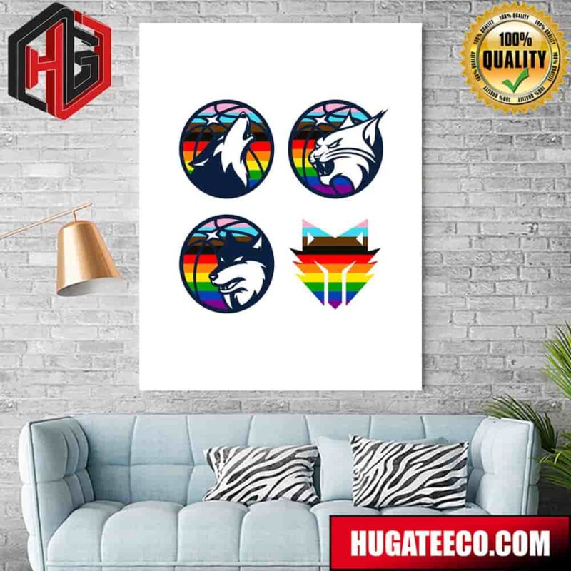 Minnesota Timberwolves Happy Pride Month Celebrating Our LGBTQ Community Home Decor Poster Canvas