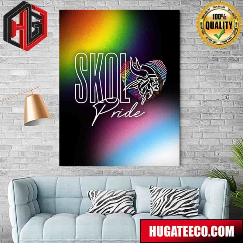 Minnesota Vikings NFL Happy Pride Month Home Decor Poster Canvas