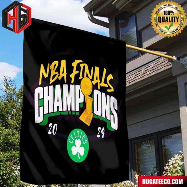 NBA Finals Champions 2024 Boston Celtics Basketball Garden House Flag