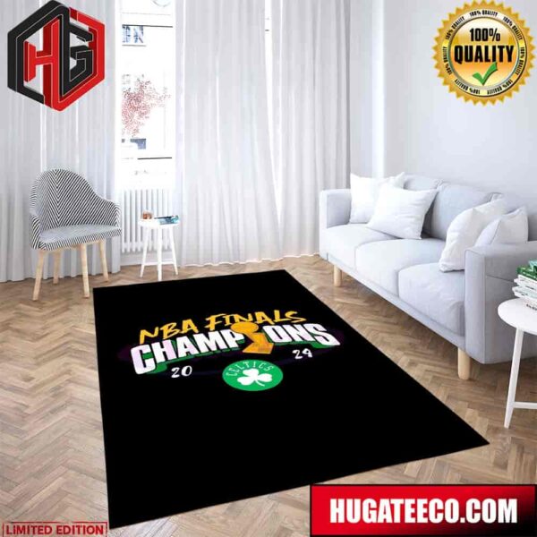 NBA Finals Champions 2024 Boston Celtics Basketball Rug Carpet
