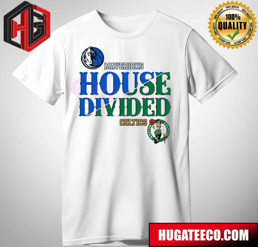 NBA House Divided Boston Celtics vs Dallas Mavericks T-Shirt