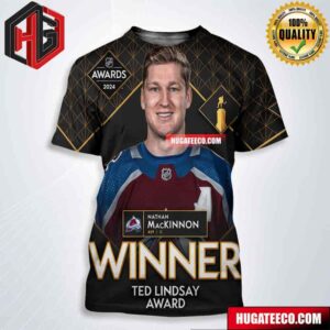 Nathan Mackinnon Colorado Avalanche NHL Is The Winner Of The 2024 Ted Lindsay Award All Over Print Shirt