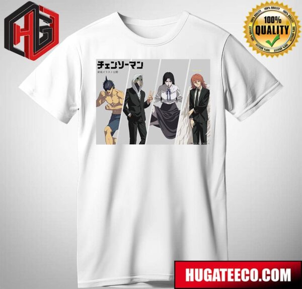 New Illustration Chainsaw Man Anime Shark Fiend Violence Fiend Spider Devil And Angel Devil T-Shirt