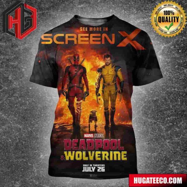 New Poster For Deadpool And Wolverine In Theaters July 26 All Over Print Shirt