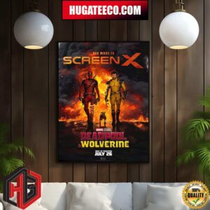 New Poster For Deadpool And Wolverine In Theaters July 26 Home Decor Poster Canvas