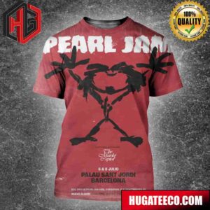 New Promotional Poster For The Pearl Jam Concert In Barcelona All Over Print Shirt