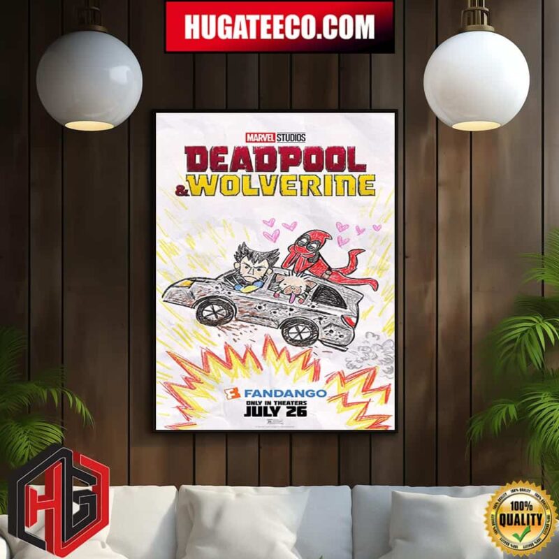 Official Art Poster For Deadpool And Wolverine In Theaters July 26 Home Decor Poster Canvas