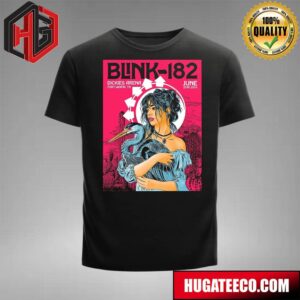 Official Blink-182 Poster For The June 25 2024 Show At Dickies Arena In Fort Worth Tx T-Shirt