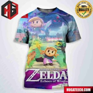 Official Box Art For The Legend Of Zelda Echoes Of Wisdom Princess Zelda To Save The Kingdom Of Hyrule The Game Launches September 26th All Over Print Shirt