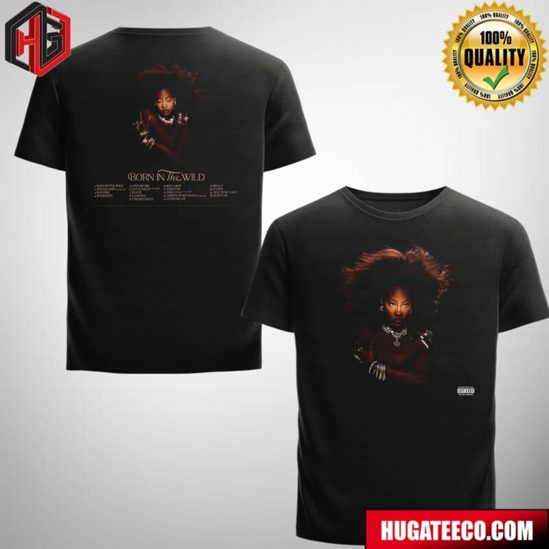Official Full Album Born In The Wild By Tems Release On June 2024 Two Sides T-Shirt