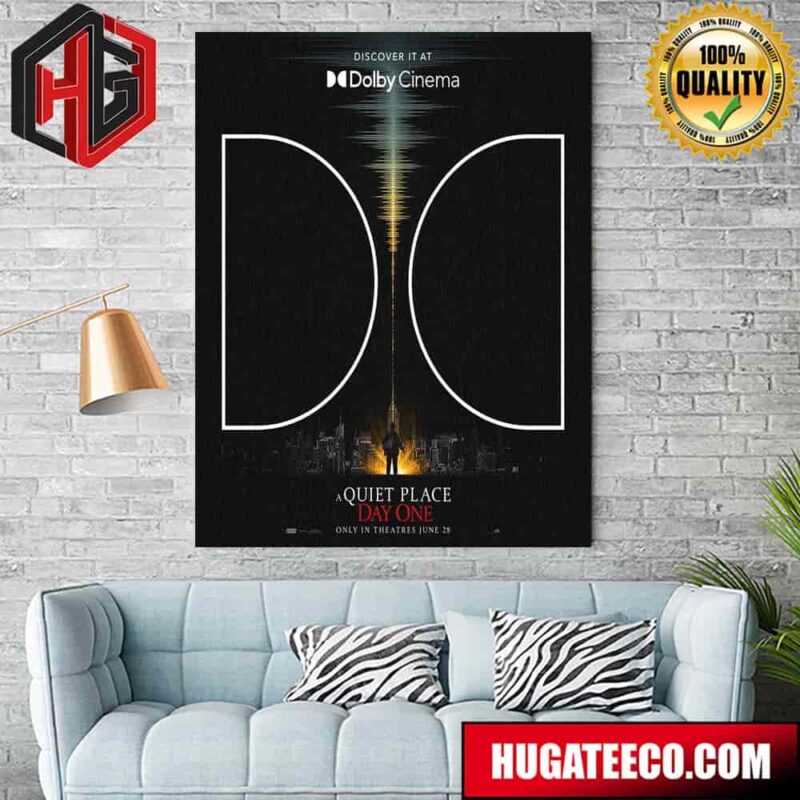 Official Poster For A Quiet Place Day One In Theaters On June 28 Home Decor Poster Canvas