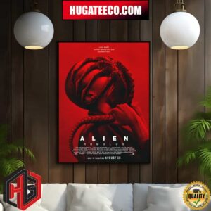Official Poster For Alien Romulus Only In Theaters August 16 Home Decor Poster Canvas