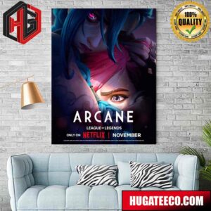 Official Poster For Arcane Season 2 Leauge Of Legends Releasing In November On Netflix Home Decor Poster Canvas