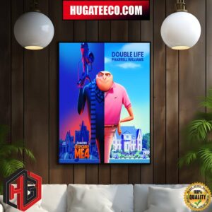 Official Poster For Illuminations Despicable Me 4 Double Life Pharrell Williams Home Decor Poster Canvas