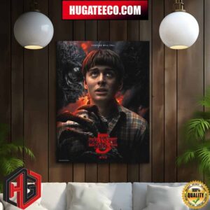 Official Poster For Stranger Things Hawkins Will Fall The Final Victim Home Decor Poster Canvas