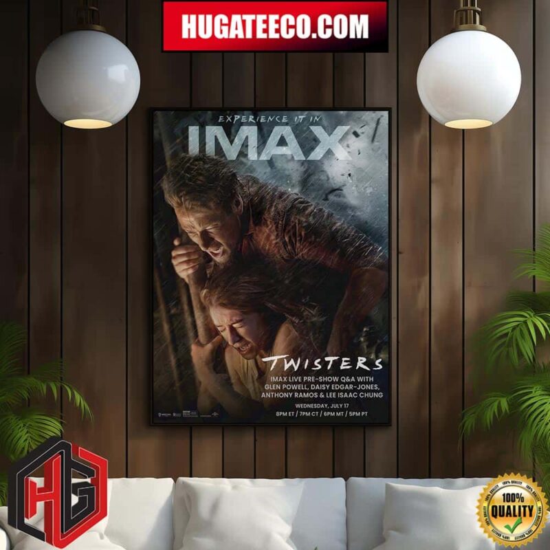 Official Poster For Twisters In Theaters On July 19 Home Decor Poster Canvas