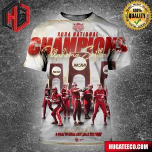 Oklahoma Sooners Womens Softball X Nike 2024 National Champions There Is Only One 4-Peat In NCAA Softball History