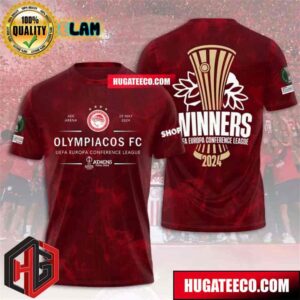 Olympiacos Europa Conference League Champions On 29 May 2024 All Over Print Shirt