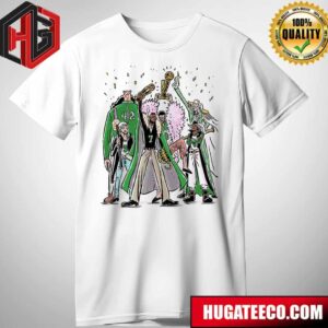 One Piece X Boston Celtics Win NBA Champioship T-Shirt