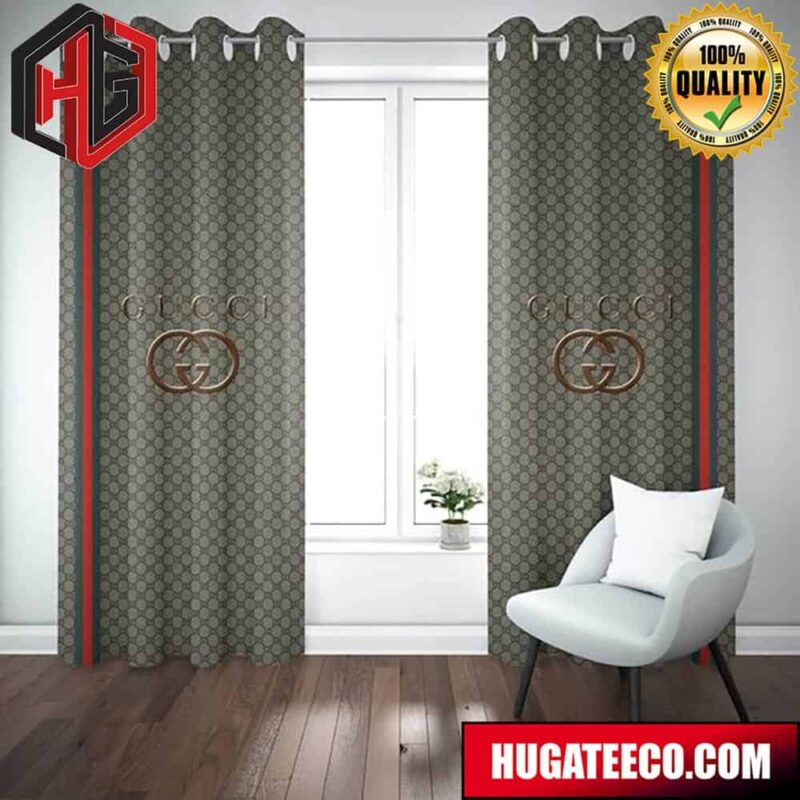 Original Gucci Luxury Brand Fashion Luxury Brand Home Decor For Living Room And Bed Room Window Curtains