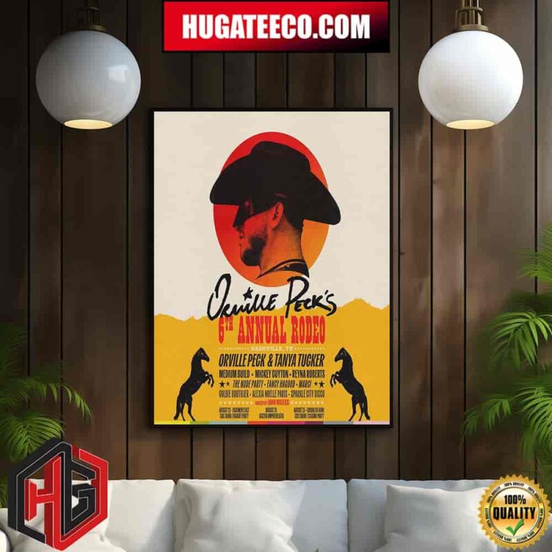 Orville Peck And Tanya Tucker 6th Annual Rodeo is taking place on August 23 24 and 25 in Nashville Home Decor Poster Canvas