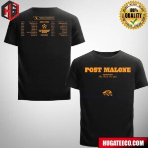 Post Malone Performed With The Fools For You The F-1 Trillion Tour 2024 Schedule List Two Sides T-Shirt