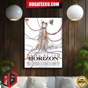 Poster Bring Me The Horizon EU Festival Tour 2024 Invoking Youtopia Scheduie List Date Home Decor Poster Canvas