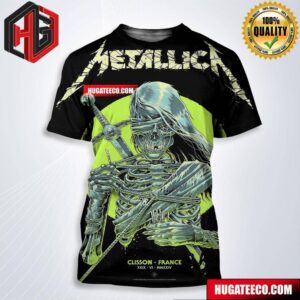 Poster Of Metallica At The Hellfest Open Air Festival Event Held At Clisson France June 29 2024 M72 Hellfest All Over Print Shirt