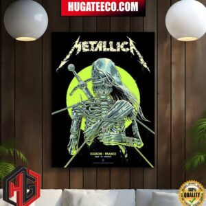 Poster Of Metallica At The Hellfest Open Air Festival Event Held At Clisson France June 29 2024 M72 Hellfest Poster Canvas