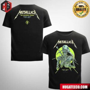 Poster Of Metallica At The Hellfest Open Air Festival Event Held At Clisson France June 29 2024 M72 Hellfest Two Sides T-Shirt