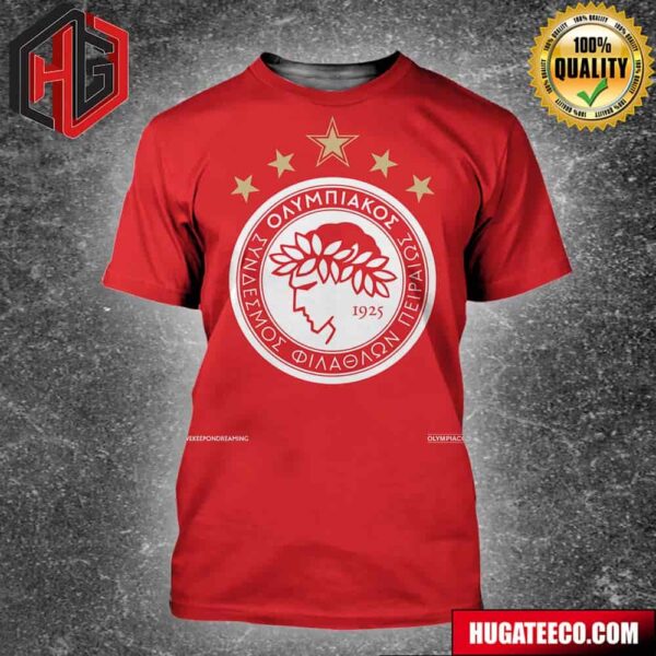 Proud Of Olympiacos 47 Championship Titles And First European Trophy All Over Print Shirt