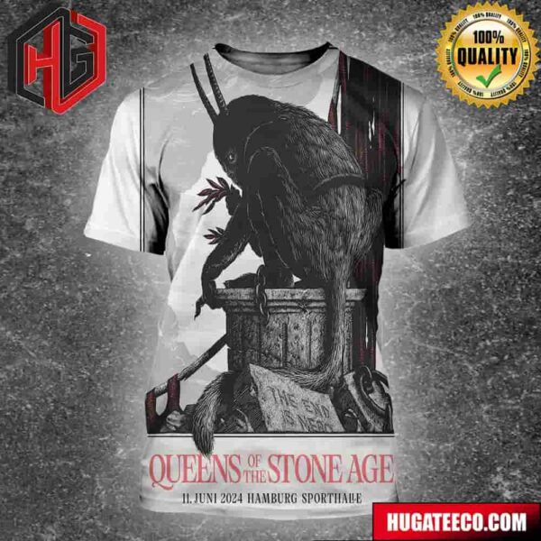 Queen Of The Stone Age Humbur 11 Juni 2024 Hamburg Sporthalle All Over Print Shirt