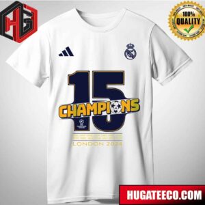 Real Madrid CF Are The Champions 15th Of Europe Champions UEFA League Merchandise T-Shirt