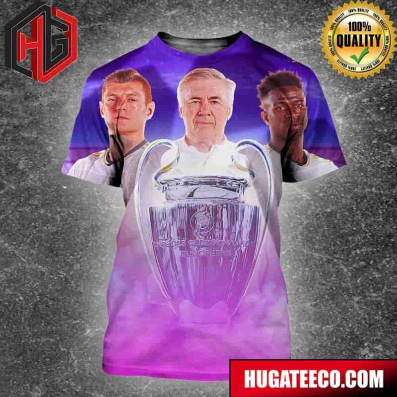 Real Madrid Have Won The UEFA Champions League For The 15th Time All Over Print Shirt