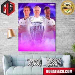 Real Madrid Have Won The UEFA Champions League For The 15th Time Home Decor Poster Canvas