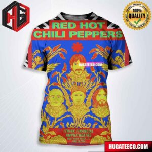 Red Hot Chili Peppers Concert Poster For West Palm Beach Fl On June 18 2024 All Over Print Shirt