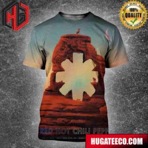 Red Hot Chili Peppers June 5th 2024 Salt Lake City UT Utah First Credit Union Aphitheatre Red Color Background All Over Print Shirt