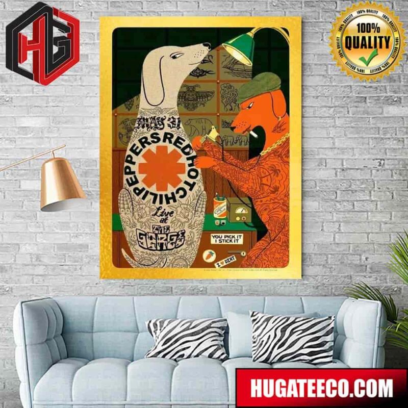 Red Hot Chili Peppers Limited Edition Poster For Perform At The Gorge Amphitheatre You Pick It I Stick It Home Decor Poster Canvas