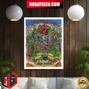 Red Rocks Merch Poster For Widespread Panic On June 21st 22nd 23rd 2024 At Red Rocks Amphitheatre Morrison Colorado Home Decor Poster Canvas