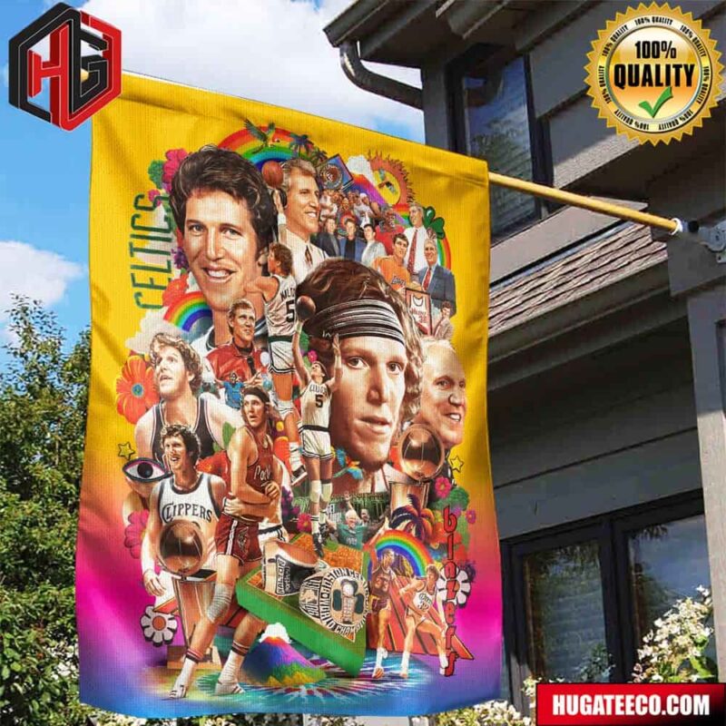 Remembering The Legendary Bill Walton Boston Celtics Garden House Flag