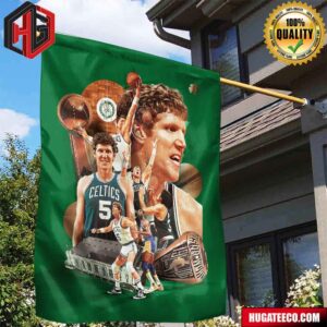 Remembering The Legendary Bill Walton X Boston Celtics Green Background Garden House Flag