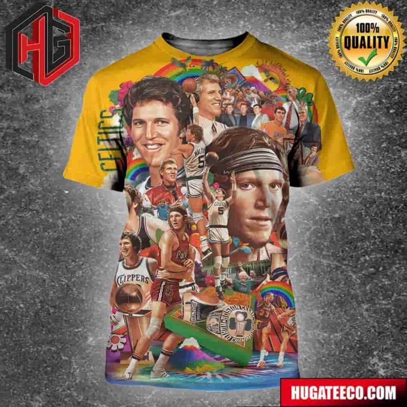 Remembering the legendary Bill Walton Boston Celtics All Over Print Shirt