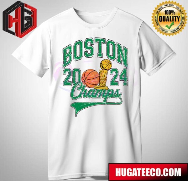 Retro Boston Celtics 2024 Champs NBA Finals Basketball T-Shirt