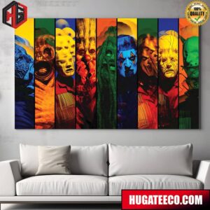 Revolvermag Magazine Cover Slipknot At 25 Corey Taylor Shawn Clown Crahan And Jim Root Team Members This Insane Thing Of Dark Beauty Home Decoration Poster Canvas