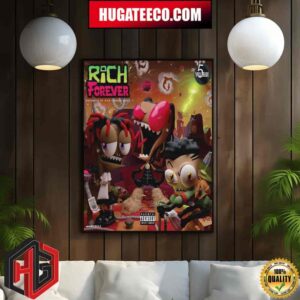 Rich Forever 5 Famous Dex Jay Critch  Rich The Kid Home Decor Poster Canvas